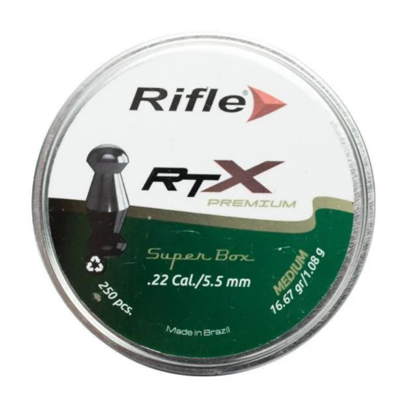 趣味・スポーツ・実用 The Triangle - Machado, Rigan jg02 Chumbinho Rifle RTX Medium Premium SB 5.5mm - 250un | Agro Sport