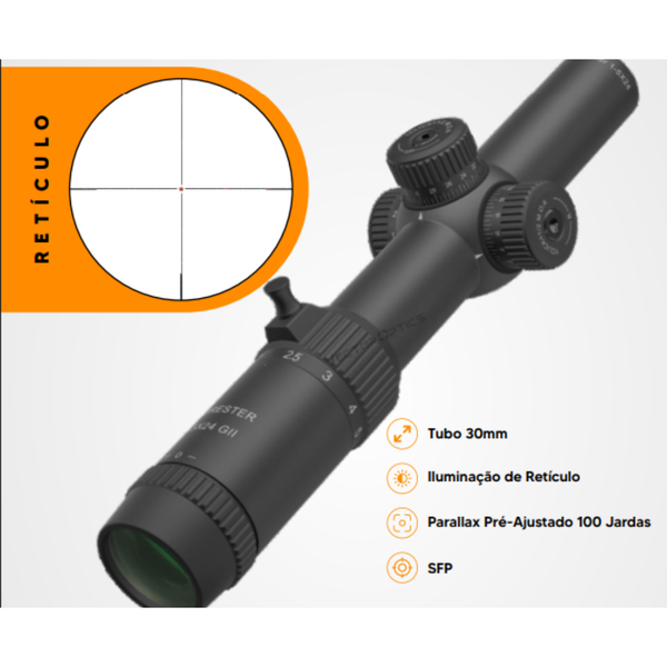 Luneta Vector Optics Forester 1-5x24 gen II SFP